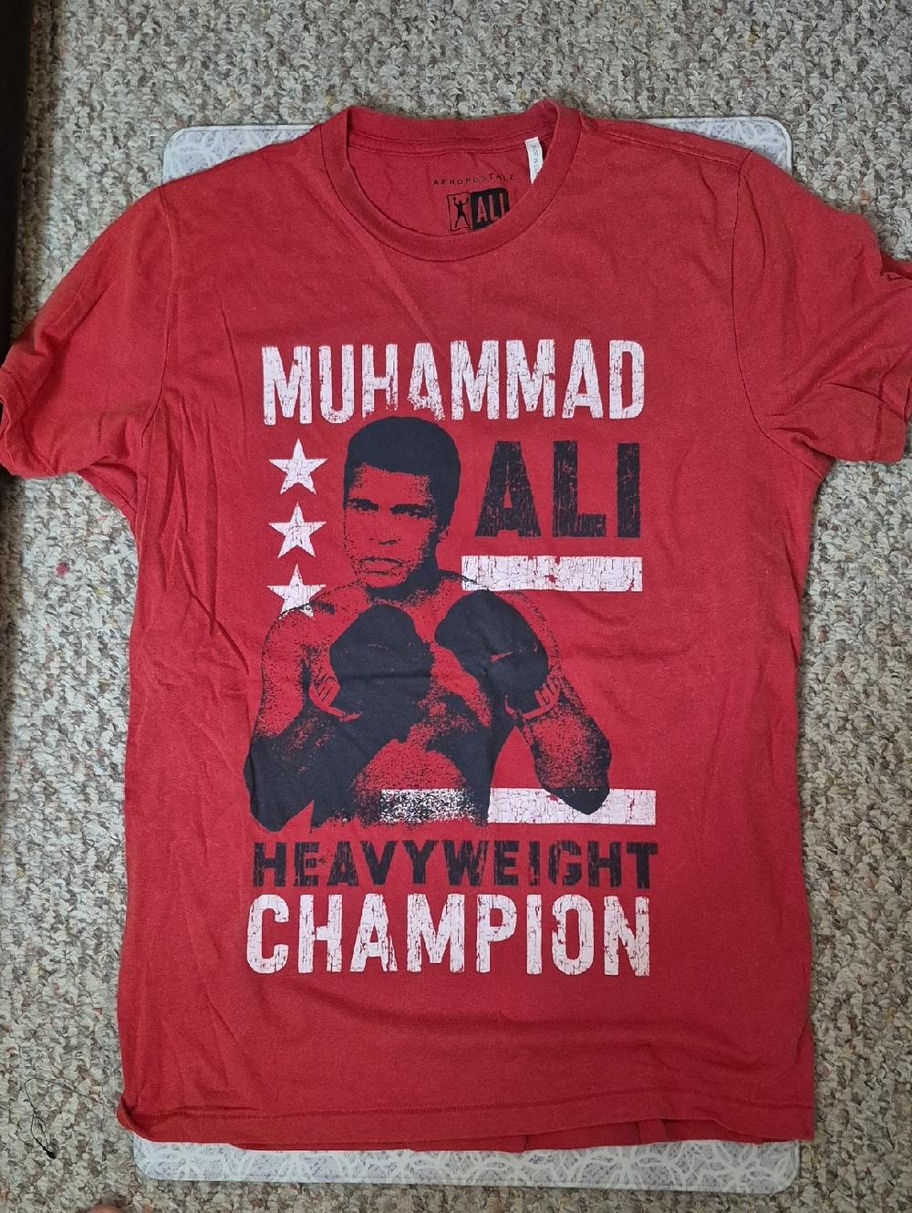 Aeropostale Red Muhammad Ali Graphic Tee
